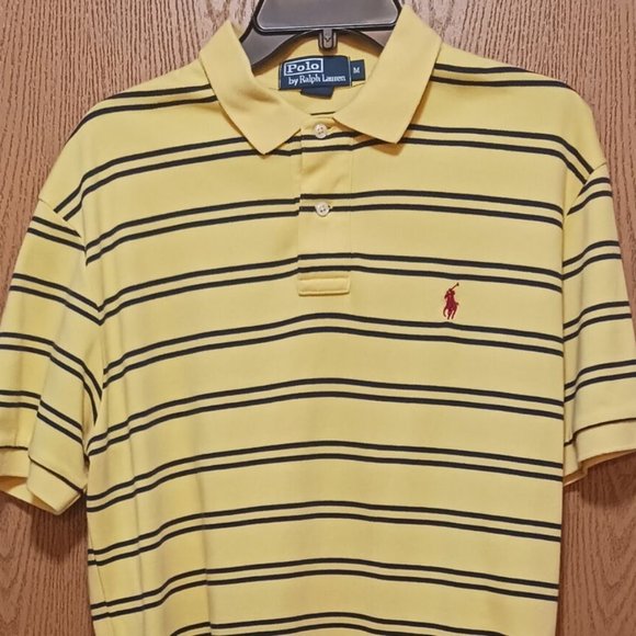Polo Ralph Lauren Other - Polo (Ralph Lauren)-(Yellow/Black)-(Stripe)-(Pre-owned)-(Size M)-$25.00